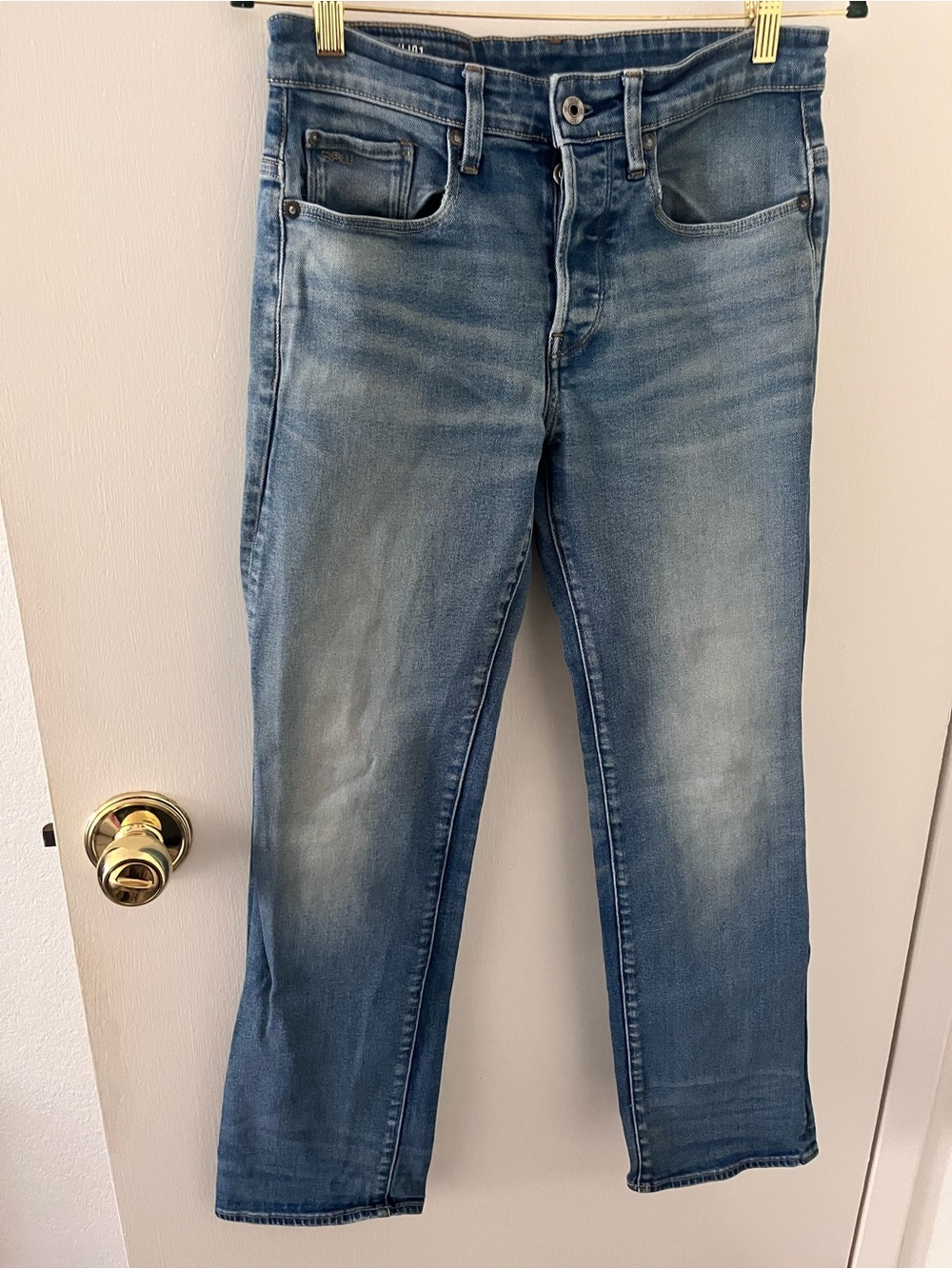 G-Star Raw Women’s 3301 Loose Button Fly Denim Light Wash Jeans Size 27